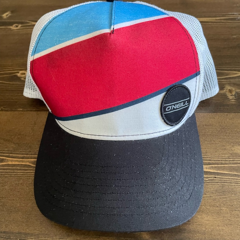O'Neill Red and White Trucker Hat